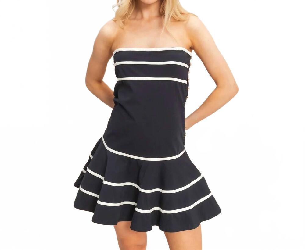 NEW HYFVE wave after wave dress in dark navy